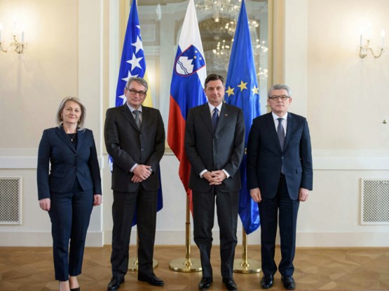 Members of the Collegium of the House of Representatives of the Parliamentary Assembly spoke with President and Prime Minister of Slovenia